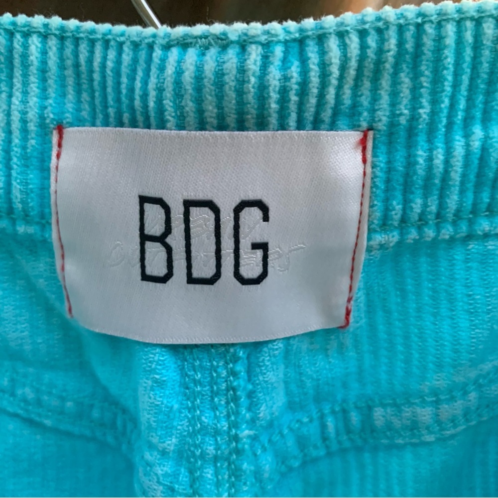 UO BDG High & Wide Corduroy Pants in Turquoise/Blue - Picture 10 of 12